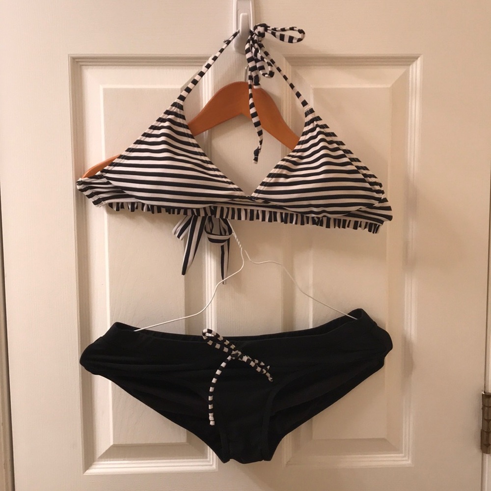 Old Navy Black and White Bathing Suit